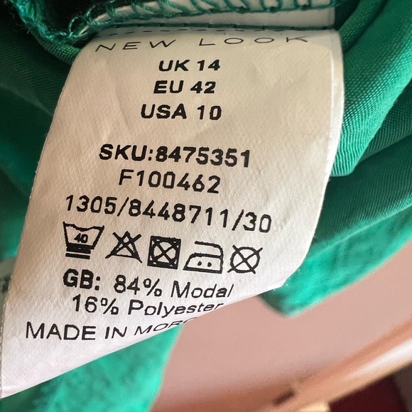 Gorgeous emerald green oversized shirt size uk 14 - Picture 3 of 4